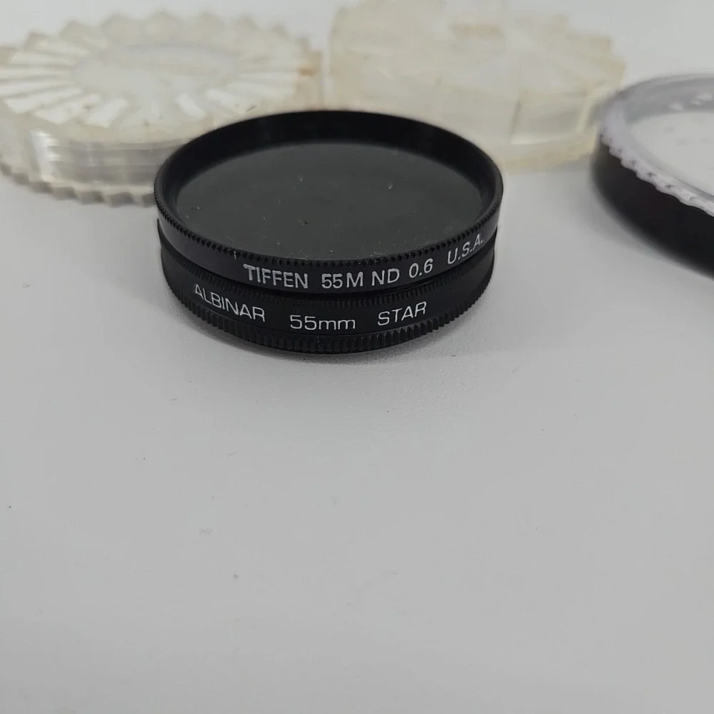 Tiffen 55mm ND 0.6 & Albinar 55mm Star‎ Lens Filter Set - Vintage Camera...